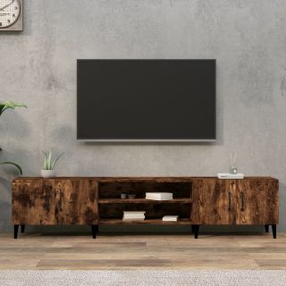 telerikapp, suitsutatud tamm, 180x31,5x40 cm, tehispuit