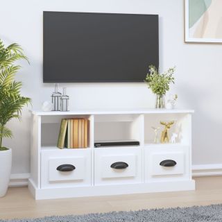 Тумба под телевизор, белая, 100 x 35 x 50 см, искусственное дерево