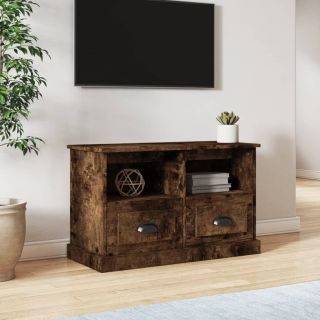 Тумба под ТВ, копченый дуб, 80 x 35 x 50 см, искусственное дерево