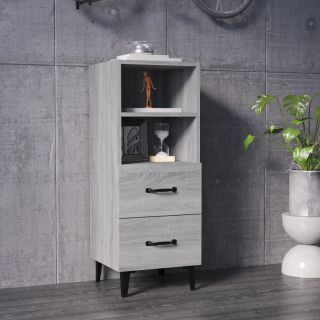 puhvetkapp, hall Sonoma tamm, 34,5x34x90 cm, tehispuit