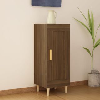 puhvetkapp, pruun tamm, 34,5 x 34 x 90 cm, tehispuit