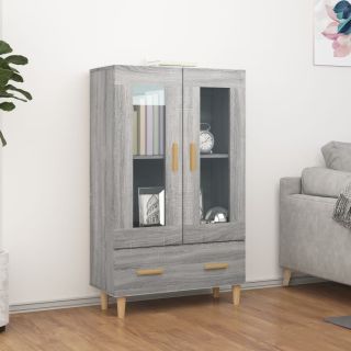 kõrge kapp, hall Sonoma tamm, 70 x 31 x 115 cm, tehispuit