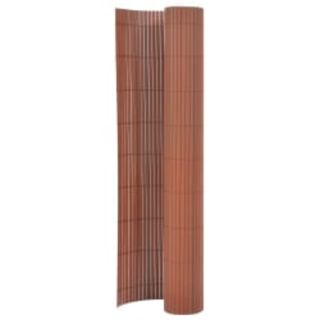 kahepoolne piirdeaed 90 x 400 cm, pruun