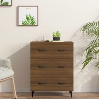 Буфет, коричневый дуб, 69,5 x 34 x 90 см, искусственное дерево
