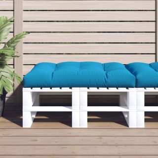 Подушка для сиденья из европоддона, синяя, 120x80x12 см, ткань