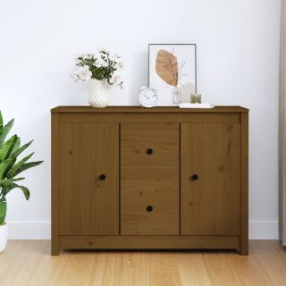 puhvetkapp, meepruun, 100 x 35 x 74 cm, männipuit