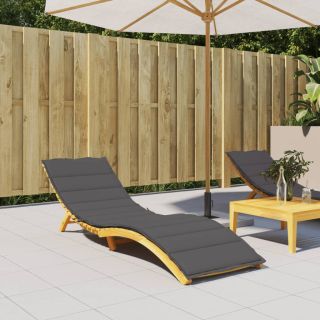 päevitustooli padi, antratsiithall, 200x60x3 cm, oxford kangas