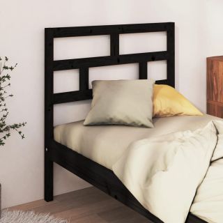 изголовье, черное, 96 x 4 x 100 см, сосна