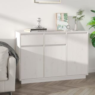 Буфет, белый, 110 x 34 x 75 см, сосна