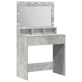 Tualettlaud LED Valgusega Betoonhall 79x41x135 cm