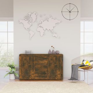 puhvetkapp, suitsutatud tamm, 120 x 36 x 69 cm, tehispuit