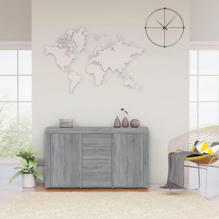 puhvetkapp, hall Sonoma tamm, 120 x 36 x 69 cm, tehispuit