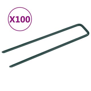 гвозди для искусственной травы, 100 шт, U-образные, железные