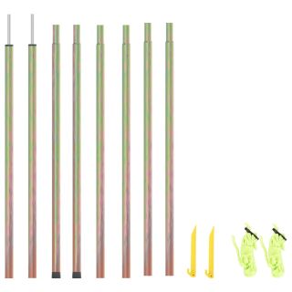päikesepurje postid, 2 tk 200 cm, tsingitud teras