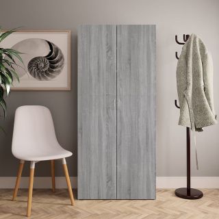 Тумба для обуви, серый дуб Сонома, 80 x 35,5 x 180 см, искусственное дерево