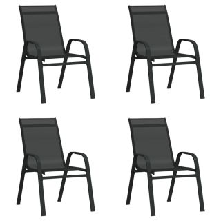 virnastatavad aiatoolid 4 tk, must, tekstileenkangas