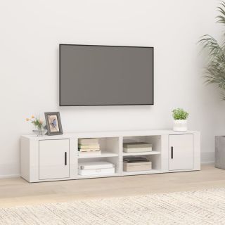 telerikapid 2 tk, kõrgläikega valge, 80x31,5x36 cm, tehispuit