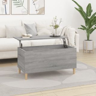 kohvilaud, hall Sonoma tamm, 90 x 44,5 x 45 cm, tehispuit