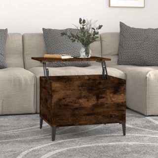 журнальный столик, копченый дуб, 60 x 44,5 x 45 см, искусственное дерево