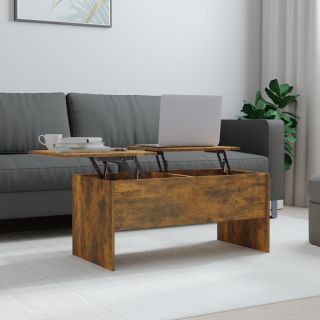 kohvilaud, suitsutatud tamm, 102 x 50,5 x 46,5 cm, tehispuit