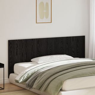 Voodi Peatoed Must Jõhvikas 200x1,5x80 cm Tööstuslik Puit