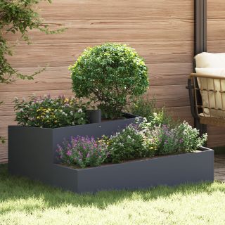 Pots & Planters Antratsiit Plastik Suur Metallne Istutusproov