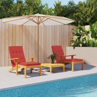 terrassitooli istmepadjad 2 tk, punane, oxford kangas