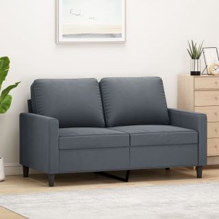 2-kohaline diivan, tumehall, 120 cm, samet
