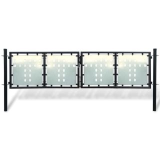 must ühepoolse uksega aiavärav 300 x 125 cm