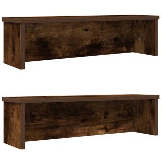 köögiriiulid virnastatavad 2 tk, suitsutatud tamm, 50x15x16 cm