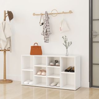 jalatsipink, valge, 103 x 30 x 54,5 cm, tehispuit