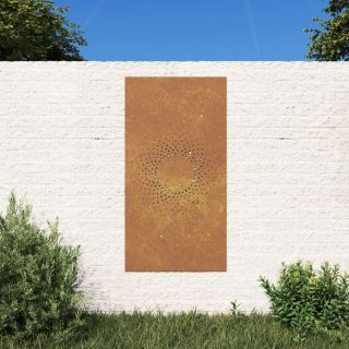 aia seinakaunistus, 105x55 cm, Corteni teras, päikese disain