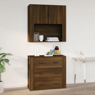 seinakapp, pruun tamm, 80x33x80 cm, tehispuit