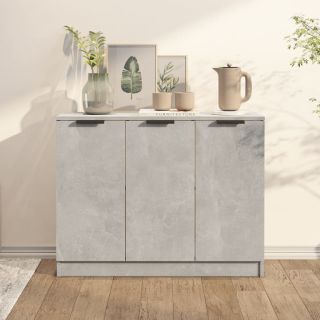 puhvetkapp, betoonhall, 90,5x30x70 cm, tehispuit