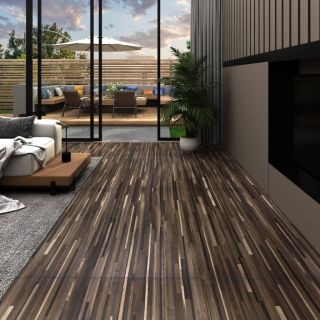 iseliimuvad PVC-põrandaplaadid 5,21 m², 2 mm, triibuline pruun