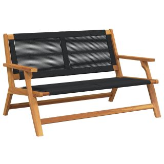Aiamööbel Must 76x122x73 cm Täispuit Akaatsia