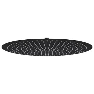 i vihmaduši otsak, roostevaba teras 50 cm, ümar, must