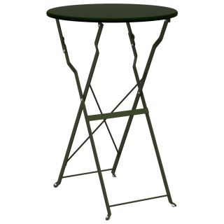 Klappbistroo Lauk Tume Roheline Ø50x71 cm Pulberkattega Teras
