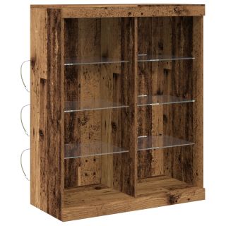 Kõrge kasuliku auhinnaga LED valgustitega külmkapp vanast puidust 41x37x100 cm