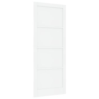Siseuks 'ORKDAL'Valge 93x232x4 cm Tugev Puidust Kuusk