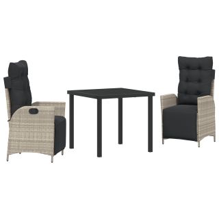 3-osaline Aia Toitlustamis Komplekt Helehall Polü Rattan
