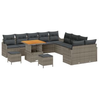 13-osaline aedsofa komplekt padjadega hall polürotang acacia,2-osaline aedsofa padjadega hall polürotang,3-osaline aedtoidukomplekt padjadega hall polürotang acacia