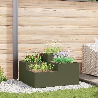 Aia Istutuskarp 80x80x48 cm Oliiviroheline Teras