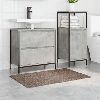 Vannitoovaip Ristkülikuline Pruun 60x90 cm Polüpropüleen Libisemisvastane