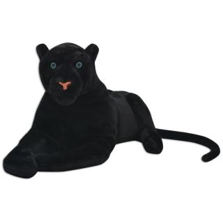 pehme mänguasi panter, plüüs, must XXL