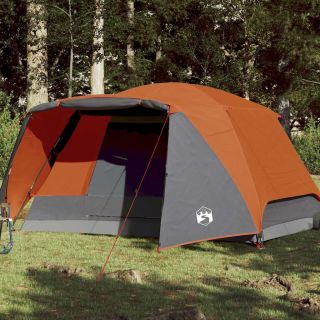 matkatelk 4 inimesele verandaga, oranž, veekindel