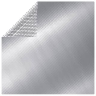 Квадратное покрытие для бассейна, 800 x 500 см, ПЭ, серебристое