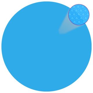 ujuv ümar päikeseenergiat kasutav basseinikile, 300 cm, sinine