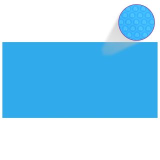 Плавающее квадратное покрытие для бассейна 450 x 220 см, синее