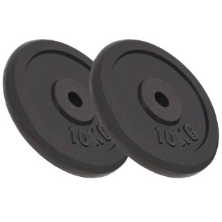 Диски для штанги, 2 шт, 2x10 кг, чугун